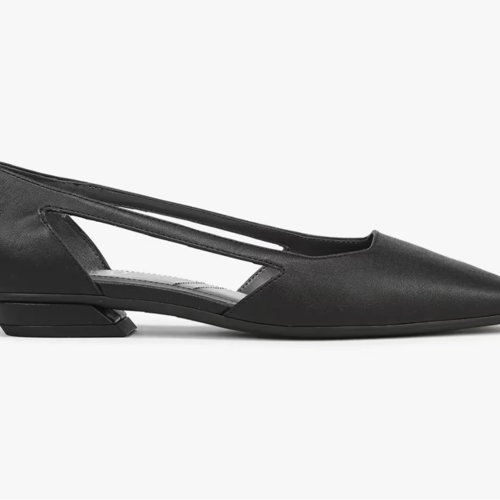 Franco Sarto Black Cutout Flats - Picture 7 of 8